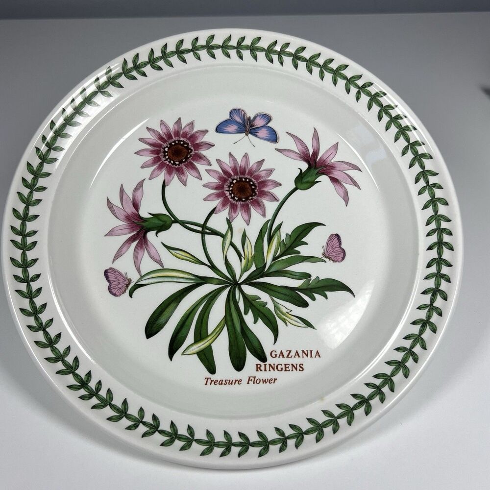 Portmeirion Botanic Garden Gazania Ringens Salad Plate 8.5” EUC England 1972